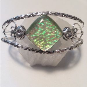 AUSTRALIAN TRIPLET OPAL CUFF BRACELET